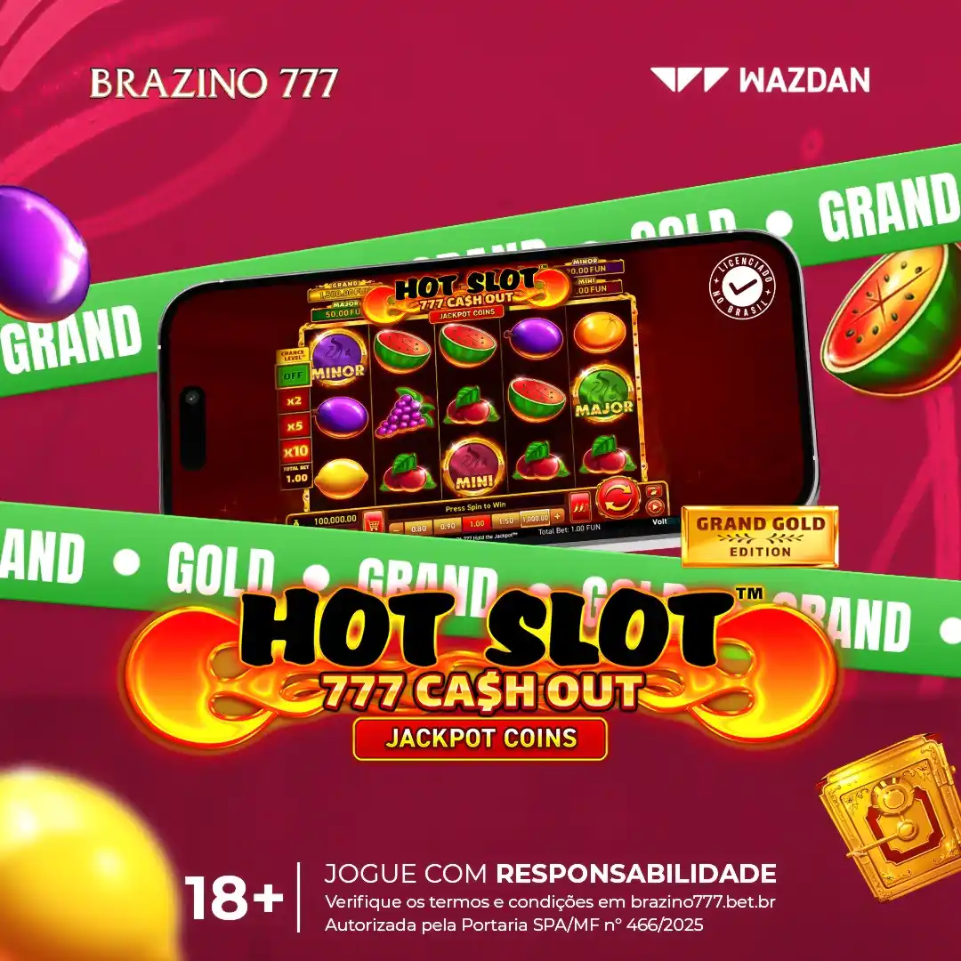 Image from Brazino777.Bet.Br: 🔥 Clássico com brilho turbo? Temos!  O Hot Slot™: 777 Cash Out Grand ...