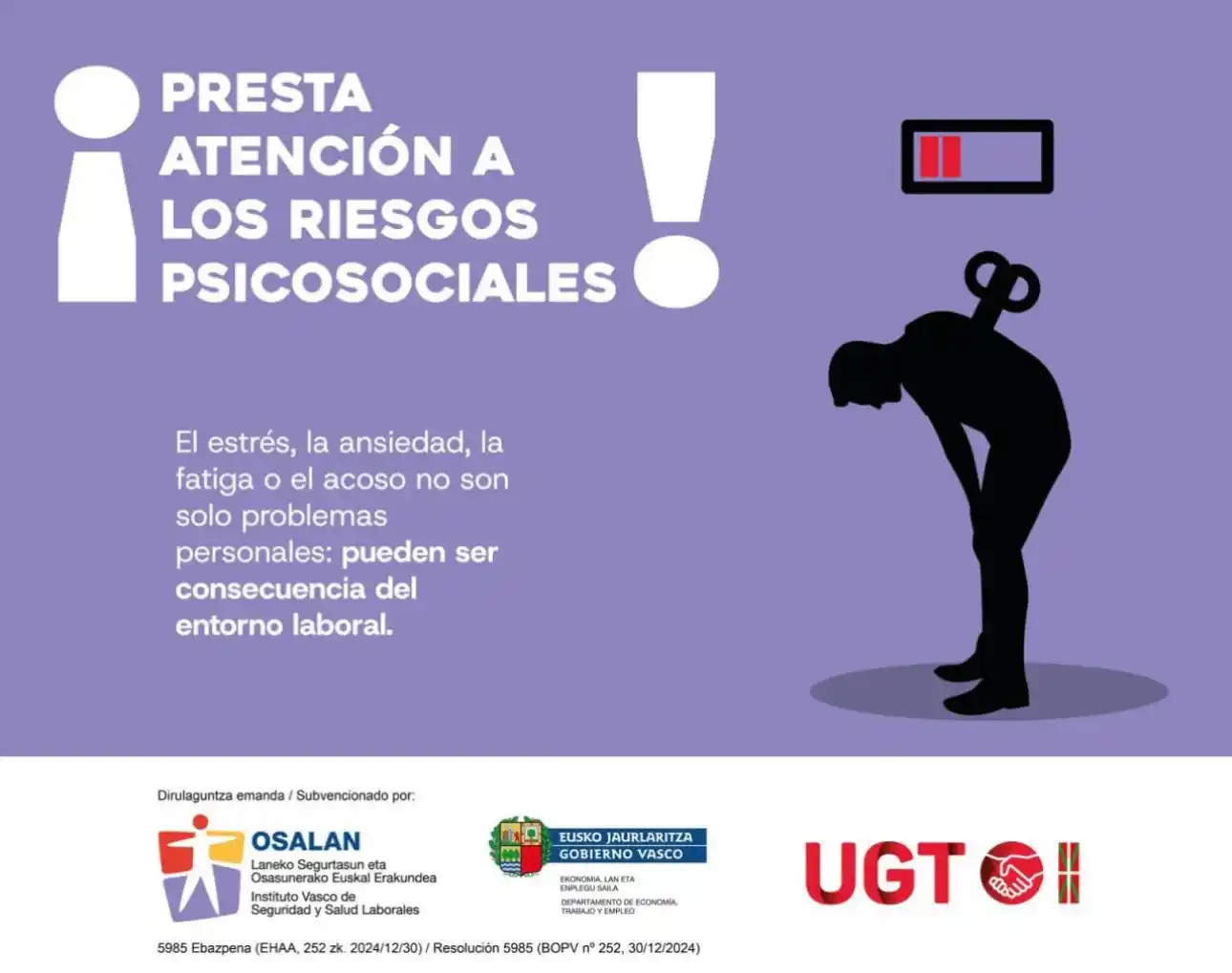 SALUD LABORAL UGT-EUSKADI post