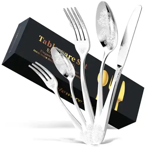 Image from Pirate Deals | Preisfehler, Angebote, Schnäppchen, Rabatte & Freebies: DRAGON :Pirαtе-Dеαls RIOT Besteck Set 4 Personen - 20 teilig Edelstahl...