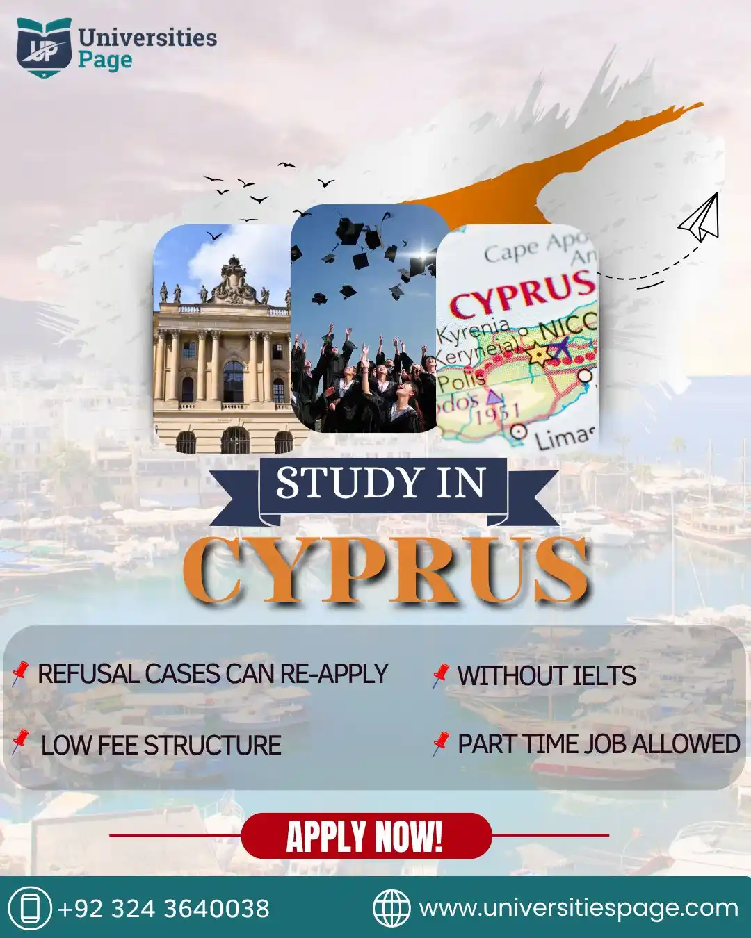 Image from Universities Page-Pakistan : Dreaming of studying abroad? 🌍 Cyprus welcomes you with low fees, no ...