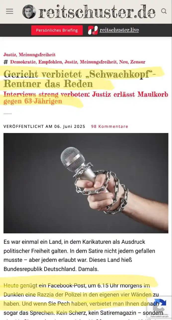 Image from Wenn Medien lügen: Ein Meme über Habeck – und plötzlich steht die Polizei vor der Tür. Je...
