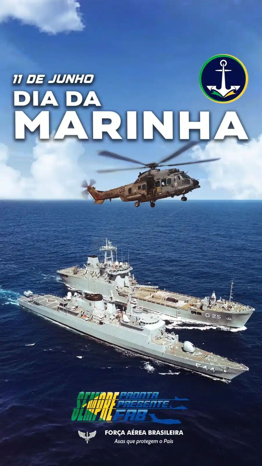 Image from Força Aérea Brasileira: > Enquete | Dia da Marinha do Brasil ⚓🇧🇷 Resposta Correta: *a) A Ba...