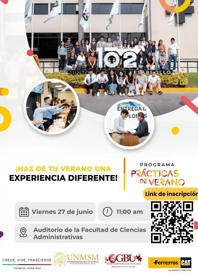Image from Bolsa de Trabajo - UNMSM: 🎉 ¡Este verano hazlo diferente! ¿Estás listo para llevar tu formación...