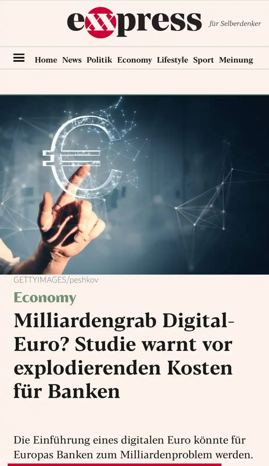 Image from Wenn Medien lügen: 💶🇪🇺💶🇪🇺💶🇪🇺💶🇪🇺 *Milliardengrab "digitaler Euro" - explodiere...