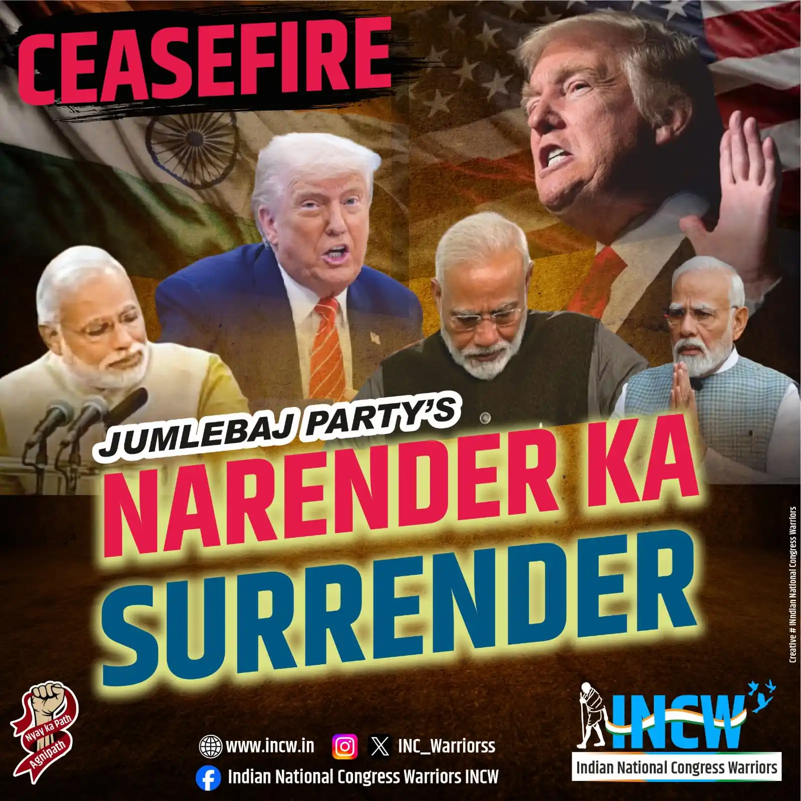Image from Indian National Congress Warriors INCW: फालतू टाइम हो तो ज़रूर देखने जाइये जुमलेबाज पार्टी की "नरेन्द्र का स...