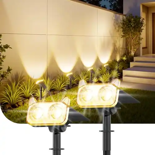 Image from Pirate Deals | Preisfehler, Angebote, Schnäppchen, Rabatte & Freebies: GEARLITE 2 Stück Solarlampen für Außen Garten, 2 Modi Superhelle 800 L...