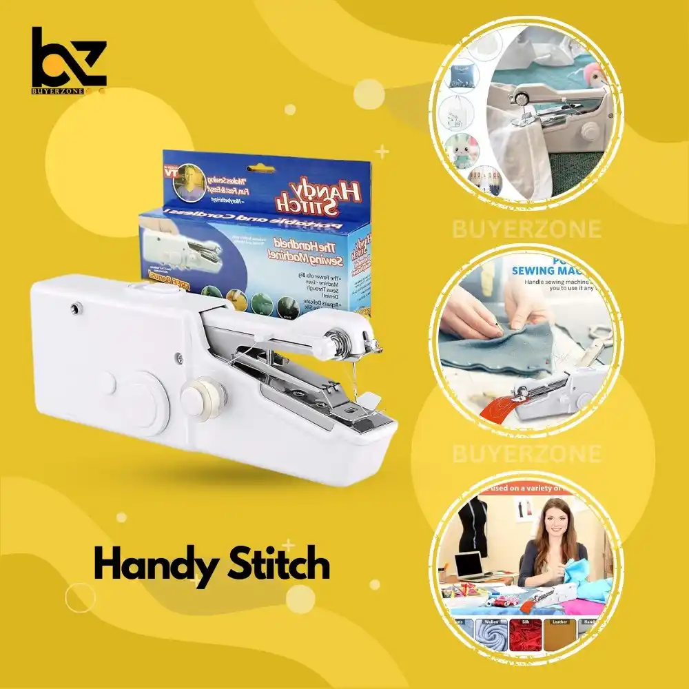 Image from BUYERZONE WHOLESALER: 🔶Handy Stitch🔶 BZ- Handy Stitch Mini Hand Sewing Machine Stapler S...