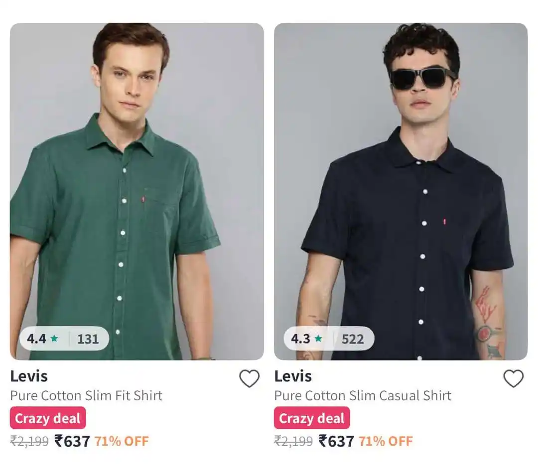 Image from Salelooter - Loot Deals: Invictus Cotton Shirts min 80% off https://myntr.store/s/xi5j7t...