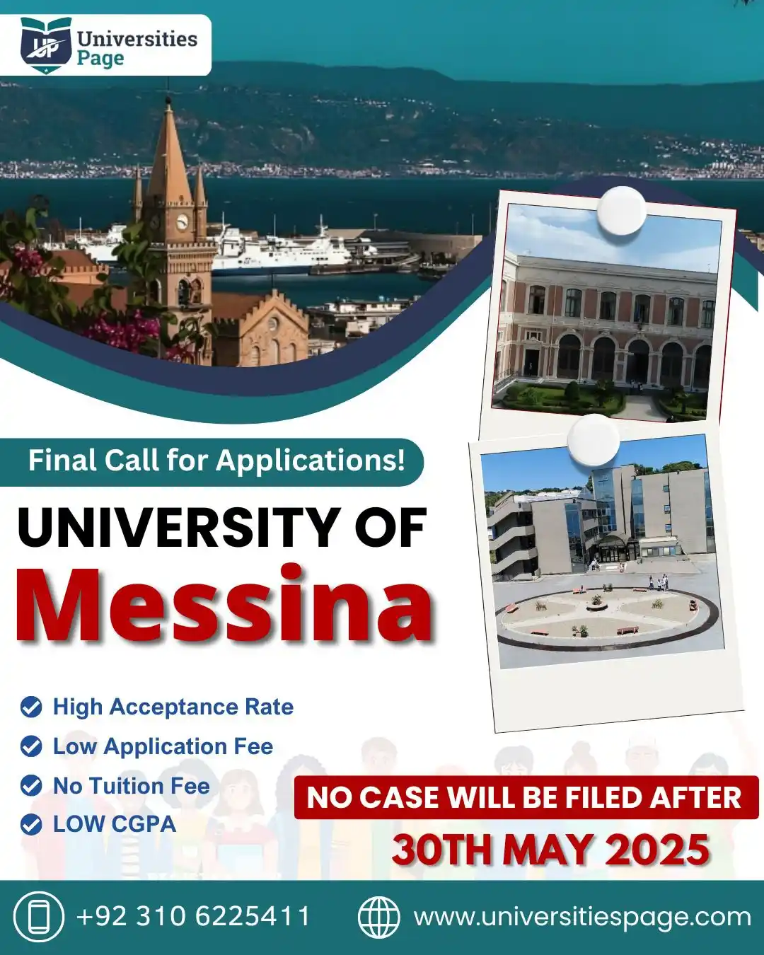 Image from Universities Page-Pakistan : 🇮🇹 Final Call for Applications! University of Messina  ✅ High Accept...