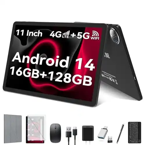 Image from Pirate Deals | Preisfehler, Angebote, Schnäppchen, Rabatte & Freebies: KADYBE 2025 Neuestes Tablet 11 Zoll 2 in 1 Android 14 Tablet mit Tasta...