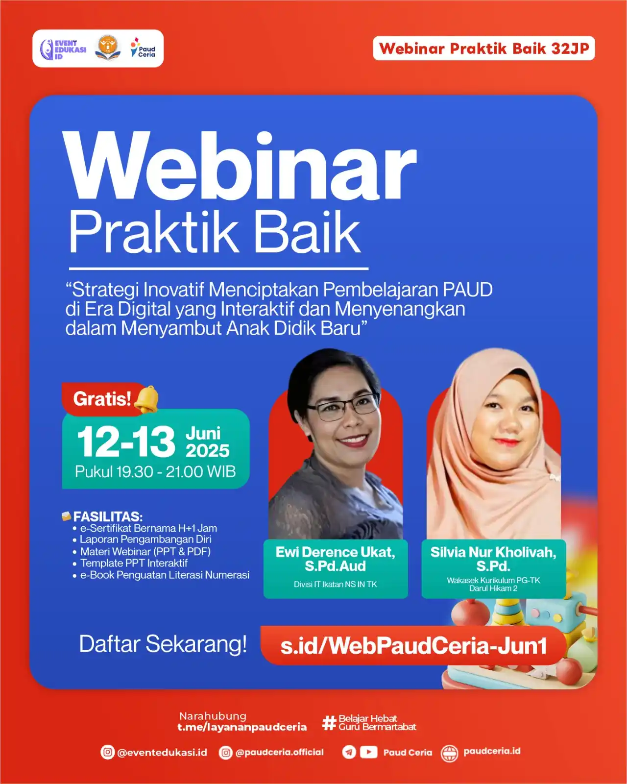 Image from SEPUTAR PAUD: *🔥 MALAM INI WEBINAR PAUD CERIA DIMULAI!* *KESEMPATAN TERAKHIR!!...