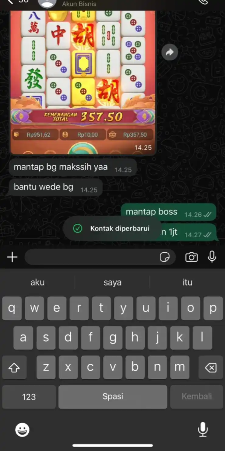 Image from SC HITAM OFFICIAL✅: mantap boss gasken jam sore lagi gacorr bos mj1 mj2 Link daftar bawah...
