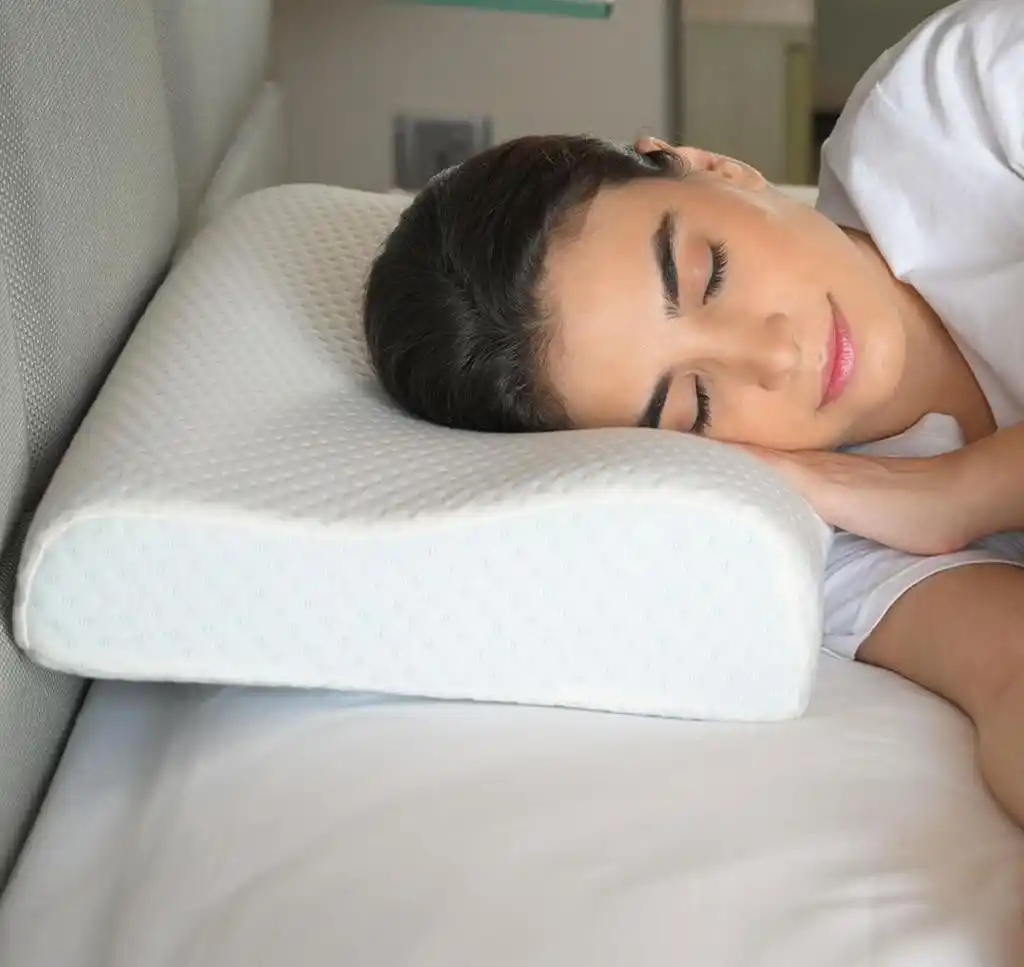 Image from BUYERZONE WHOLESALER: 🔶Memory Foam Neck Pillow🔶 BZ- Memory Foam Pillow for Neck Pain,Ortho...