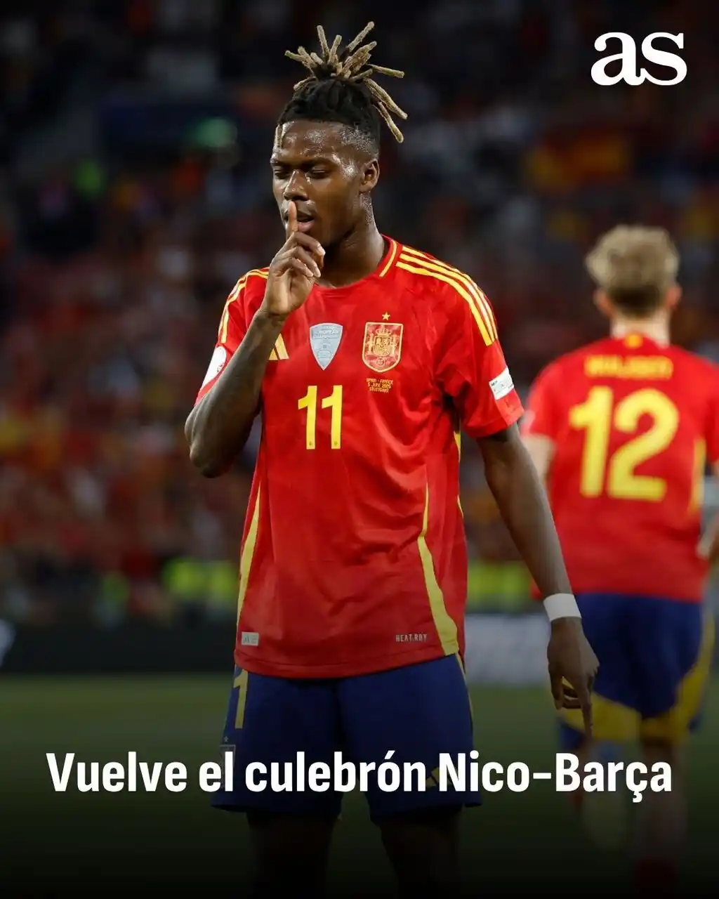 Image from Diario AS: 🔥 ¿Nico al Barça? 🚨 El agente del jugador del Athletic se reunió co...