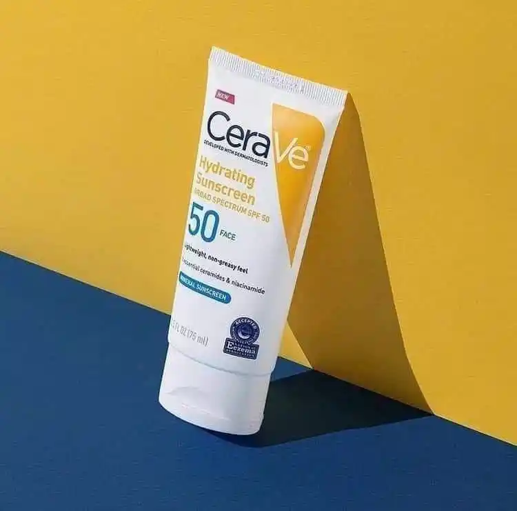 Image from مجمع لانوار 🛍️: 🤍🌞 واقي شمس معدني (فيزيائي) من سيرافي Cerave Hydrating Mineral Su...