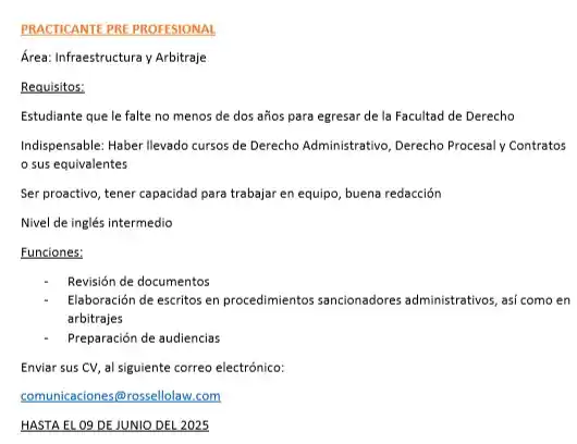 Bolsa de Trabajo - UNMSM post