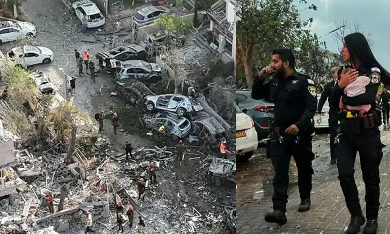 Image from QOMINEWS OFFICIAL: *’پہلی بار اتنی تباہی دیکھی‘ ایرانی حملوں نے اسرائیلیوں کو ہلا کر رکھ ...