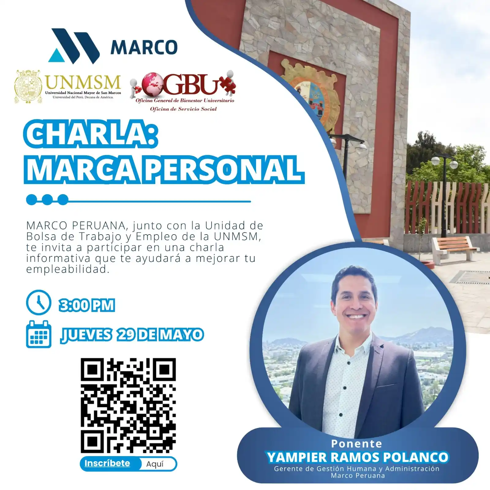 Image from Bolsa de Trabajo - UNMSM: *¡Potencia tu empleabilidad con el respaldo de la UNMSM y Marco Peruan...