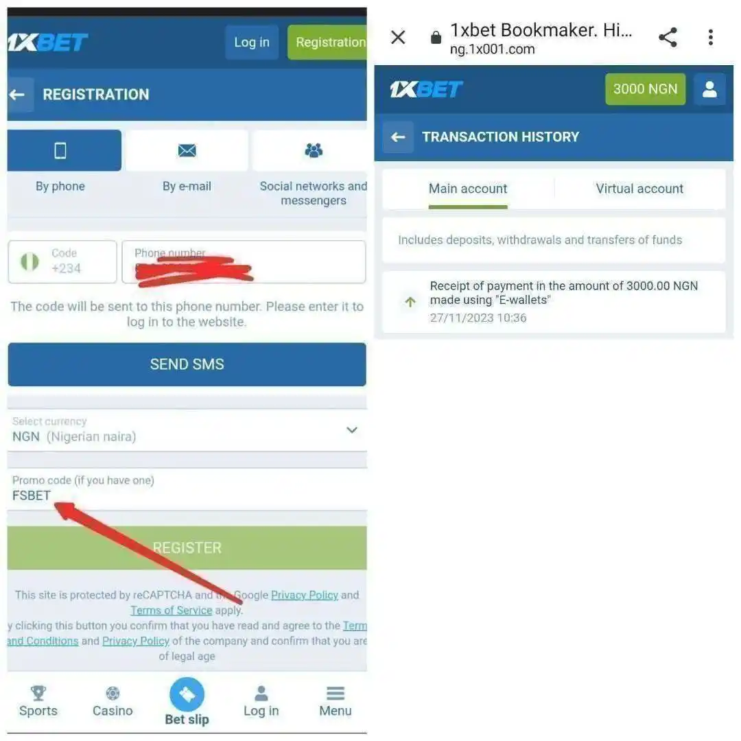 Image from YOUNG ELDER GCFR: *STEPS TO JOIN OUR FREE ROLLOVER*   1. You must register a new 1xbet a...