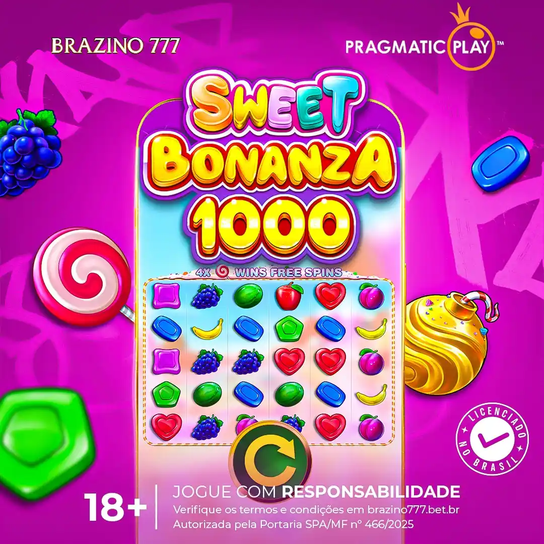 Image from Brazino777.Bet.Br: 🍭🍉 Sweet Bonanza 1000 tá aqui pra adoçar sua vida e dar aquele boost...