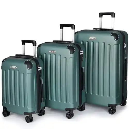 Image from Pirate Deals | Preisfehler, Angebote, Schnäppchen, Rabatte & Freebies: TANTOMI Koffer Set 3-Teilig Hartschale | Leicht ABS-Reisekoffer Pi:rαt...