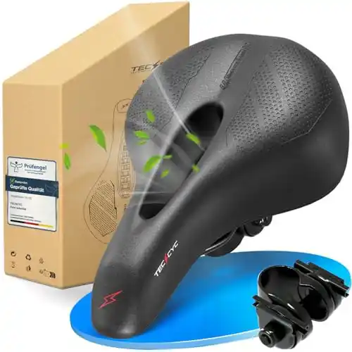 Image from Pirate Deals | Preisfehler, Angebote, Schnäppchen, Rabatte & Freebies: TECHCYC Fahrradsattel maximaler Fahrkomfort Dank ergonomischen und Beq...