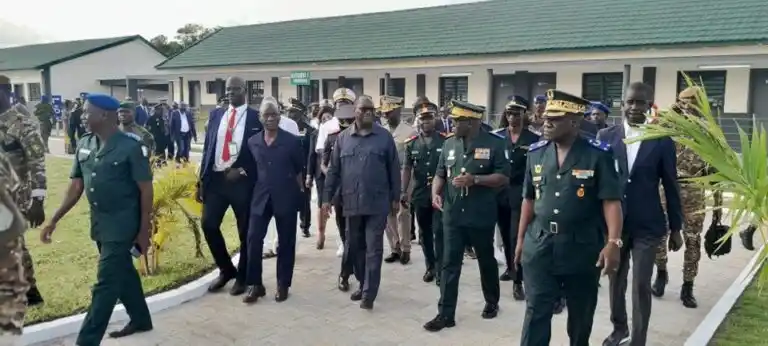 Image from Agence Ivoirienne de Presse: Téné Birahima Ouattara inaugure le Centre médical des armées et l’Hôte...