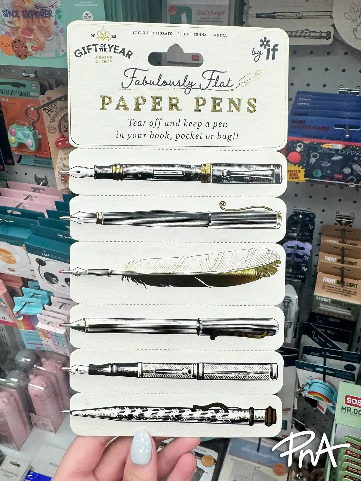 Image from PNA - Colour Your World: These paper pens are truly one-of-a-kind! Wrapped in paper, they're fl...