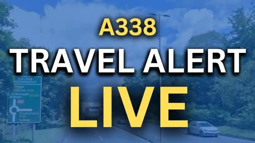 Image from Andover Advertiser: TRAVEL ALERT: A338 closed in both directions after crash. Updates 👉 ...