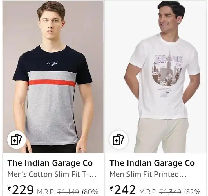 Image from Salelooter - Loot Deals: Upto 83% Off On The Indian Garage Co. Men's Clothing.  T-Shirt : https...
