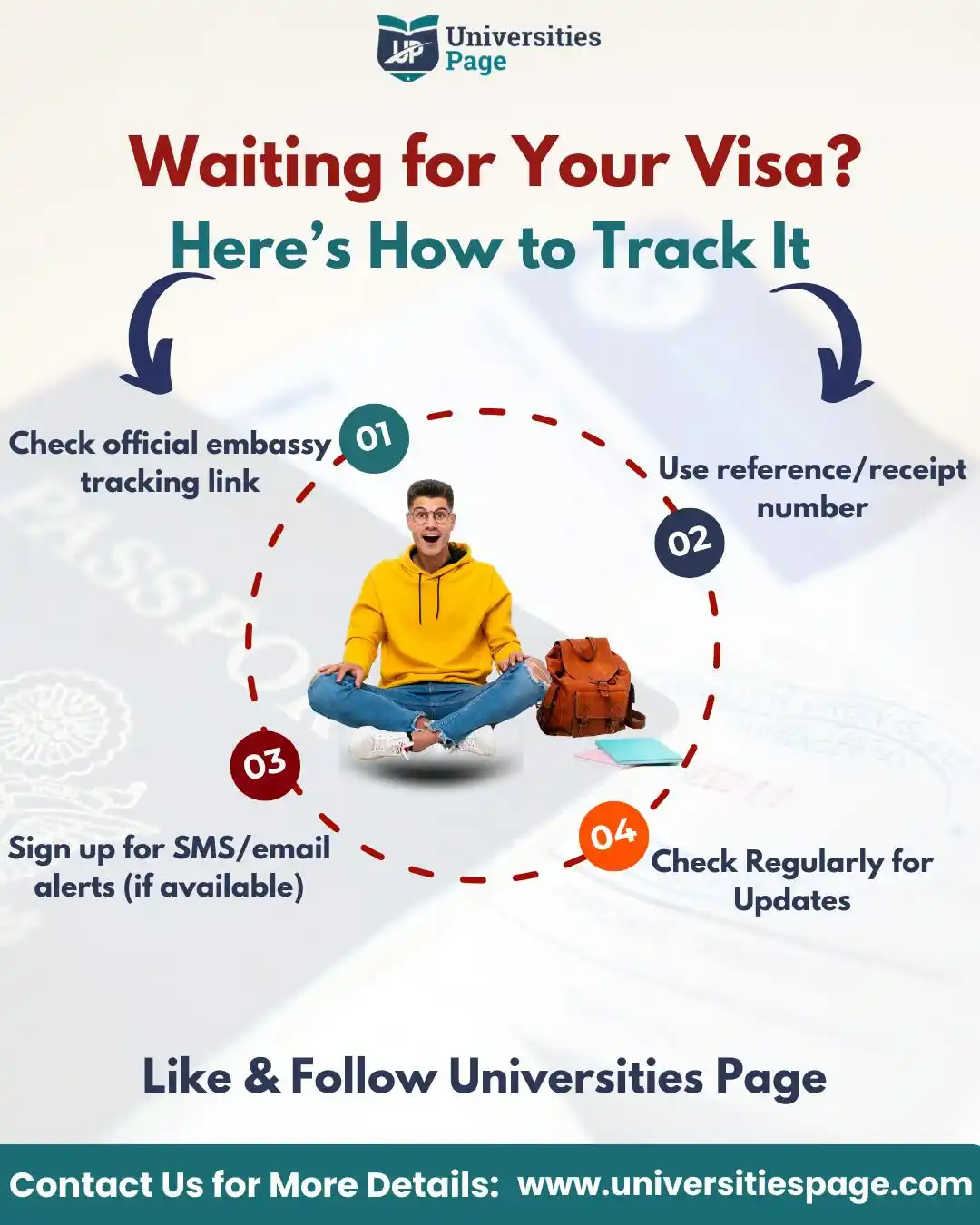 Image from Universities Page-Pakistan : *Visa Wait? Track It Fast.* We’re here to make your visa process easi...