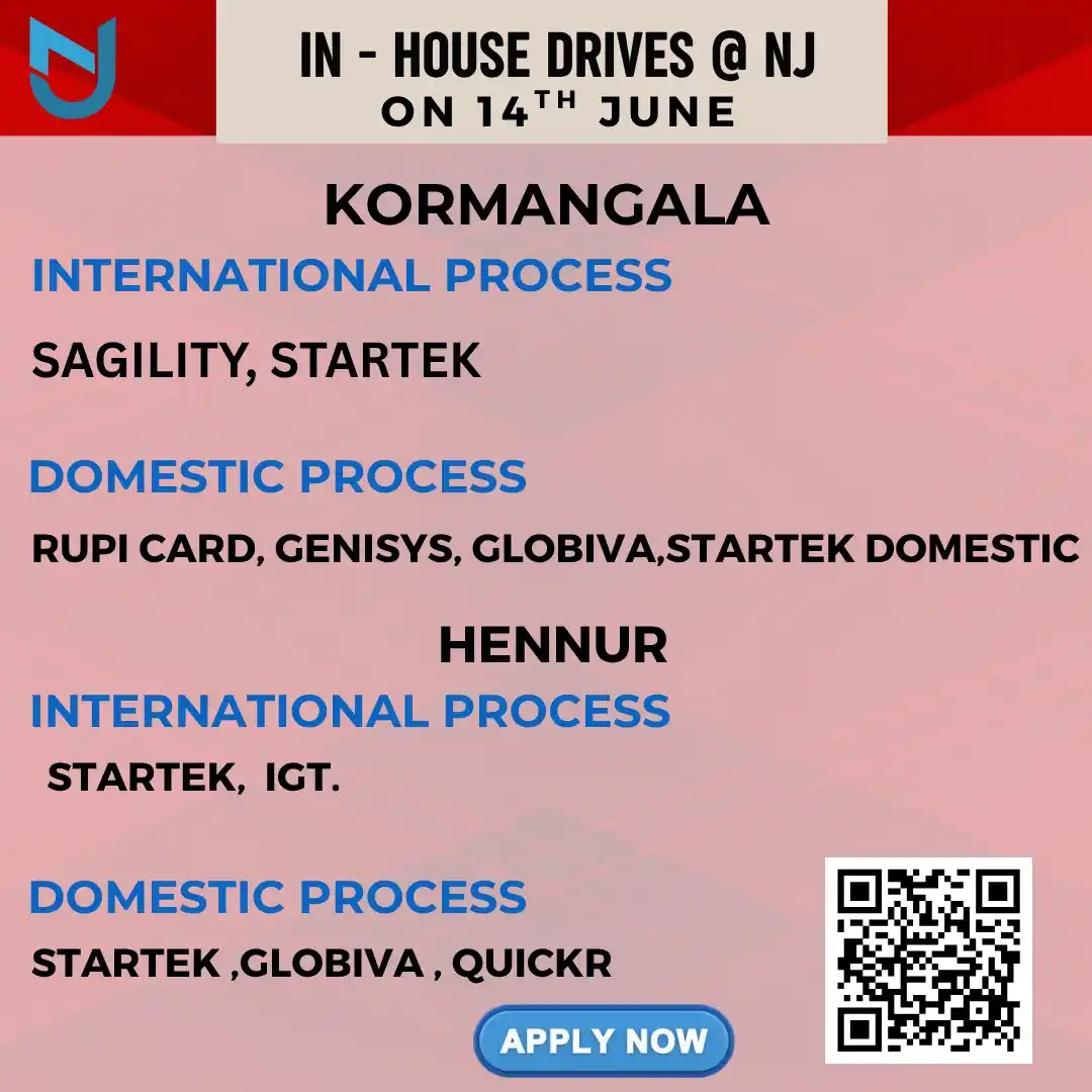 Image from JOBS IN BANGALORE 🎇 (100% Free Placement Centre) Since 2018: Want to Apply? Just give a quick call to our amazing HR team—we're her...