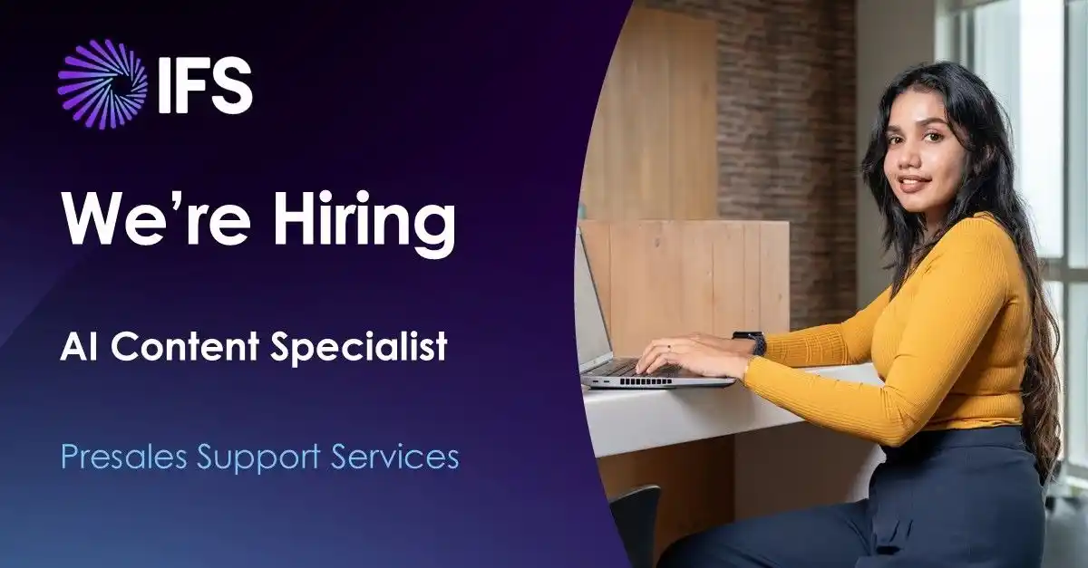 Image from Jobs & Interns: We're hiring in our Presales Support Services Team! 🤖 Join us as an ...