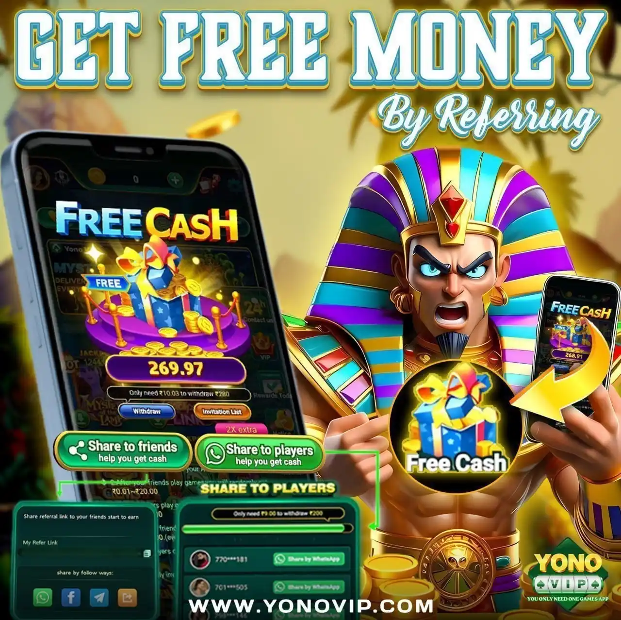 Image from Yono VIP Official: YONOVIP.COM FREE CASH Only 3 steps are all you need to precipitate f...
