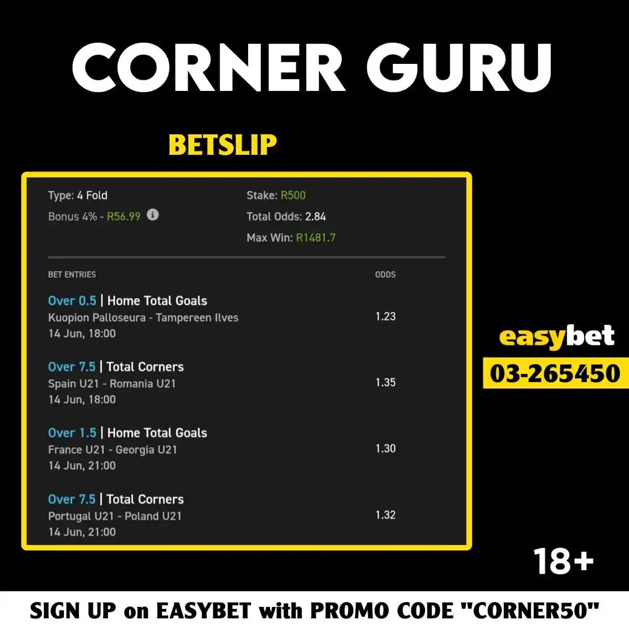 Image from the green space.: 🌟 2 ODDS ⚡️ Betcode -> 03-265450 🧾 Copy Betslip -> easybet.co.za/sh...