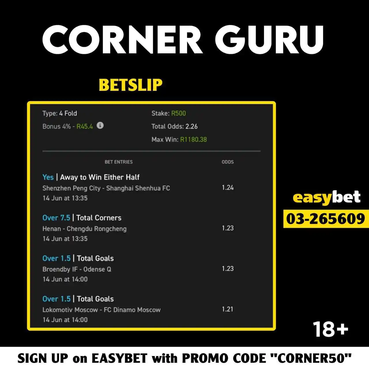 Image from the green space.: 🌟 2 ODDS ⚡️ Betcode -> 03-265609 🧾 Copy Betslip -> easybet.co.za/sh...