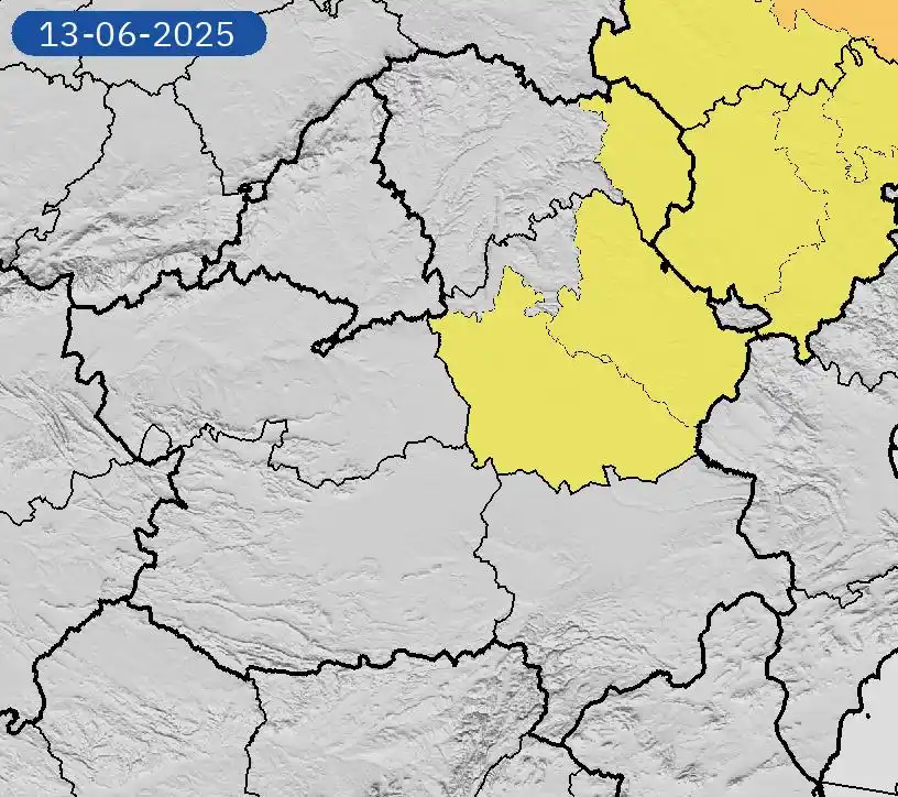 Image from Ayuntamiento de Cuenca: AEMET informa de aviso meteorológico Amarillo 🟡por Tormentas⛈ en la p...