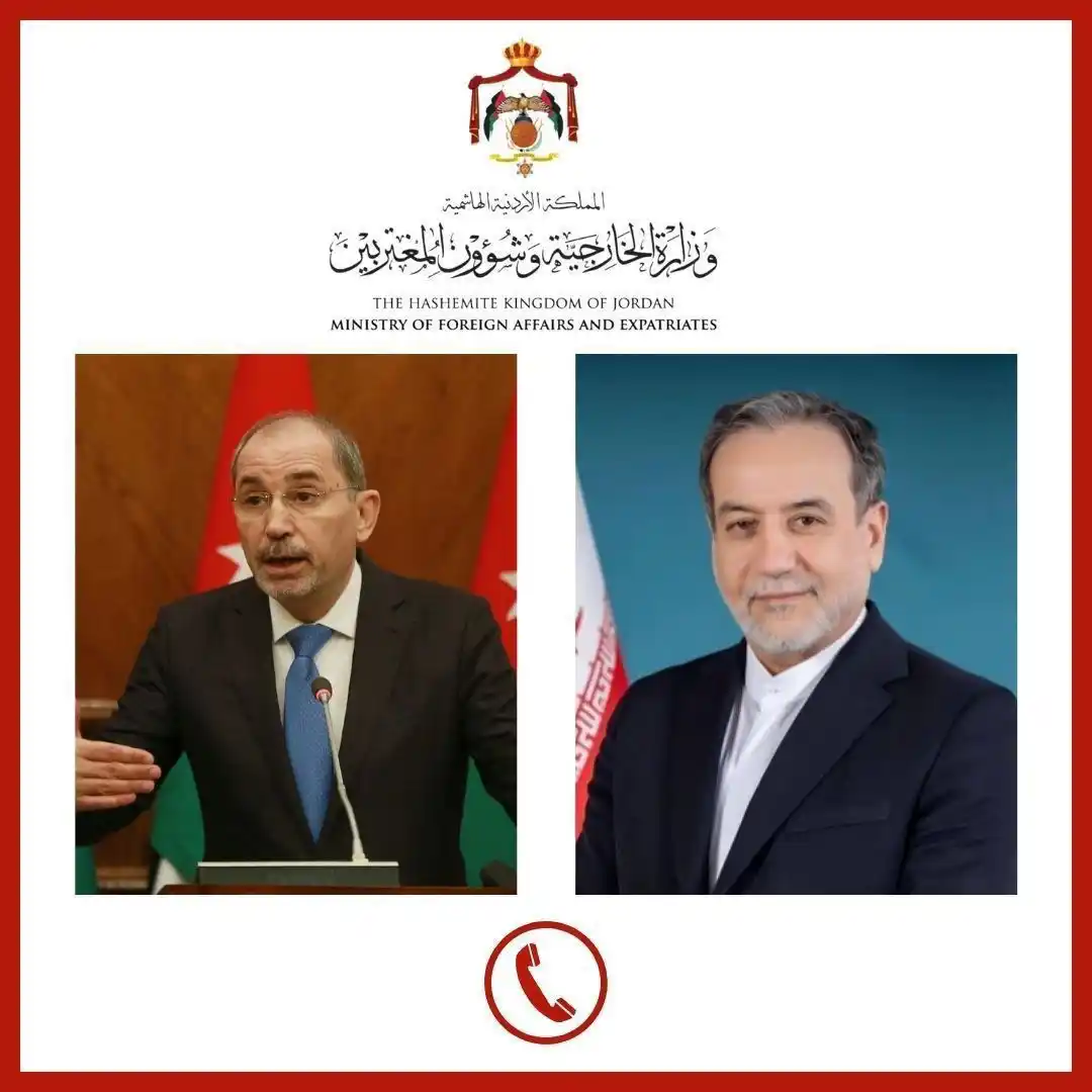 Image from التلفزيون العربي - الأردن : أجرى نائب رئيس الوزراء ووزير الخارجية وشؤون المغتربين أيمن الصفدي، الي...
