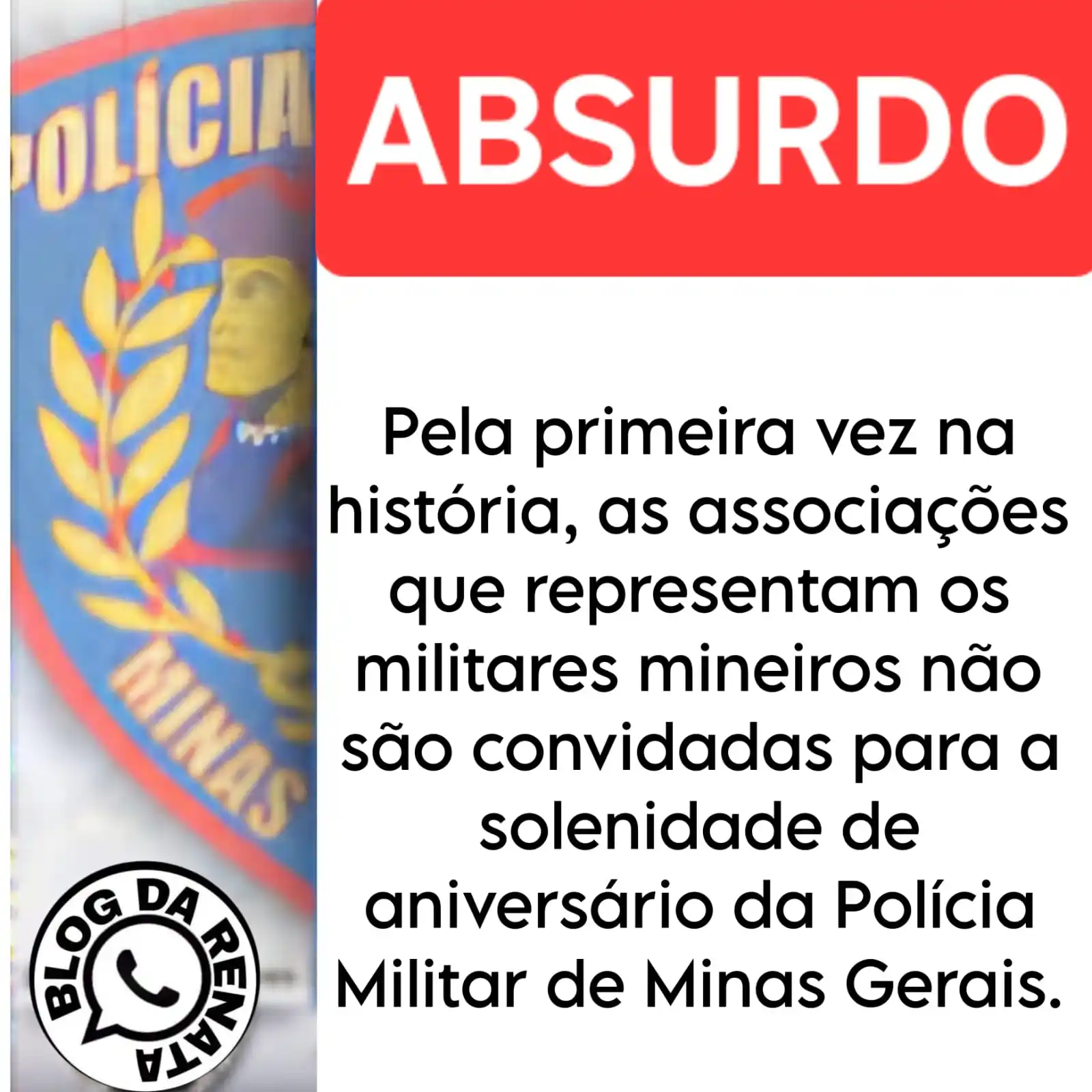 Image from Blog Da Renata Pimenta 🌶: asprapmbm Pela primeira vez na história, as associações que represent...