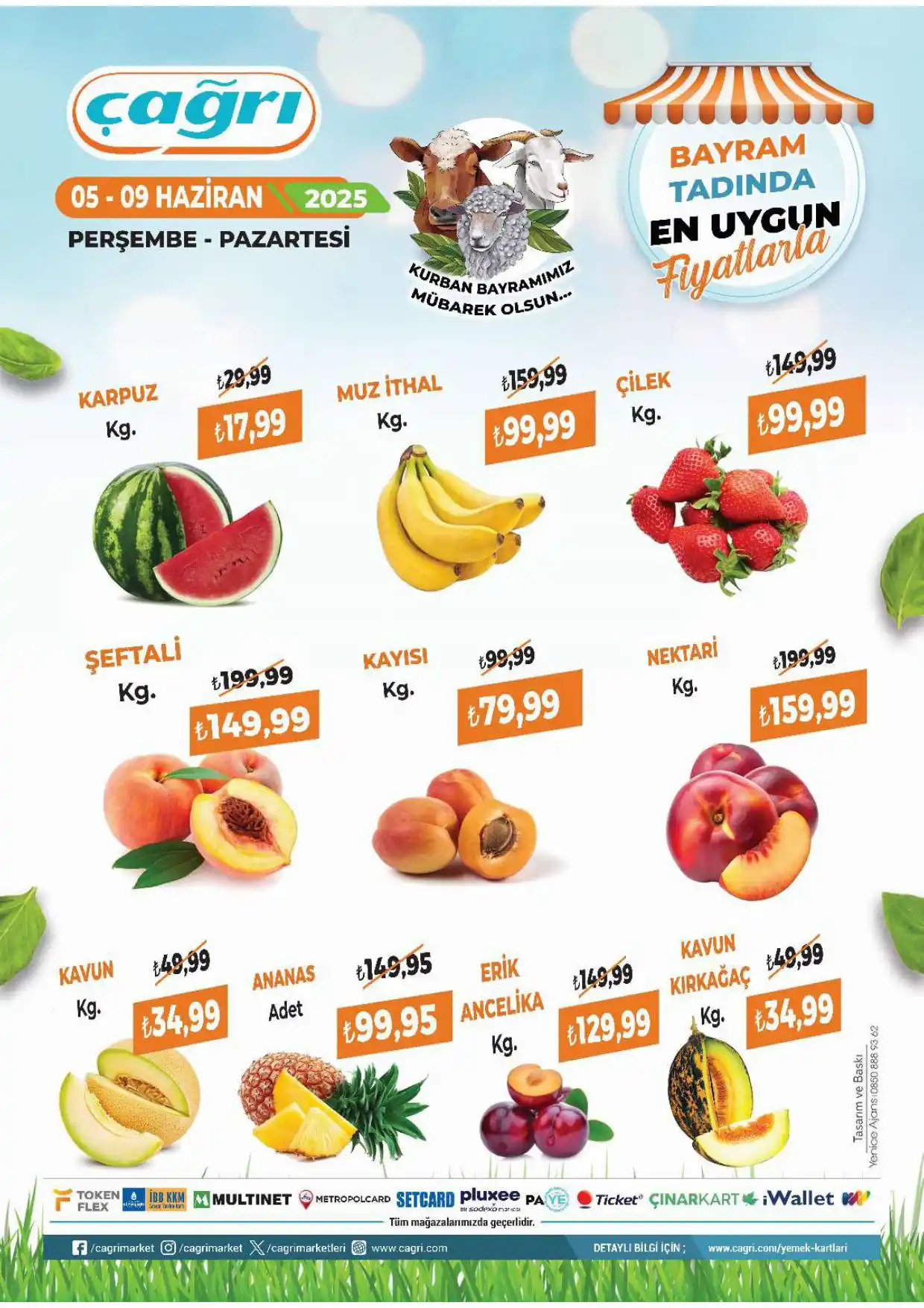 Image from Çağrı Market: *Bayram Tadında Fırsatlar!*🔔 *05-09 Haziran tarihlerinde en taze en ...