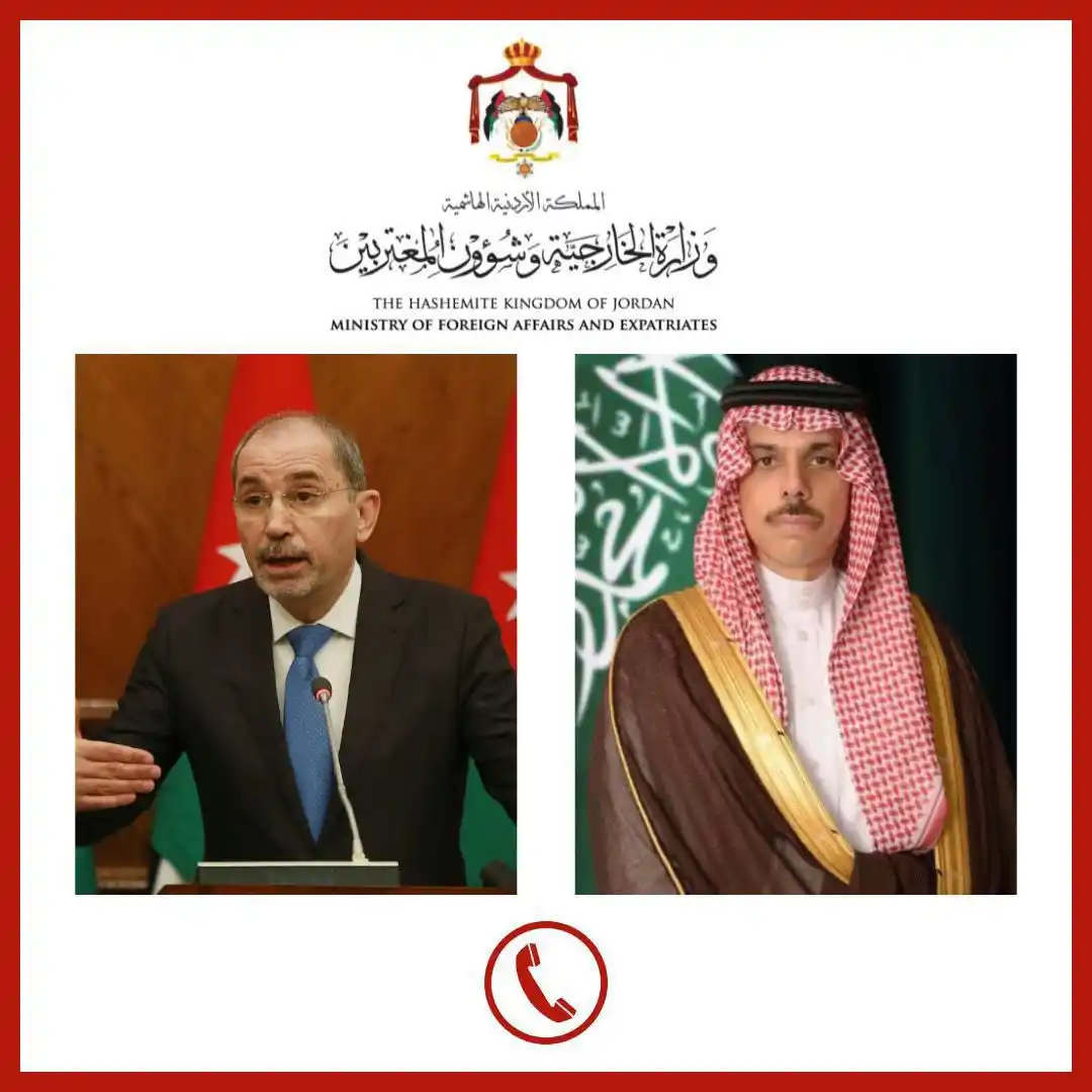 Image from التلفزيون العربي - الأردن : بحث نائب رئيس الوزراء ووزير الخارجية وشؤون المغتربين أيمن الصفدي @Ay...