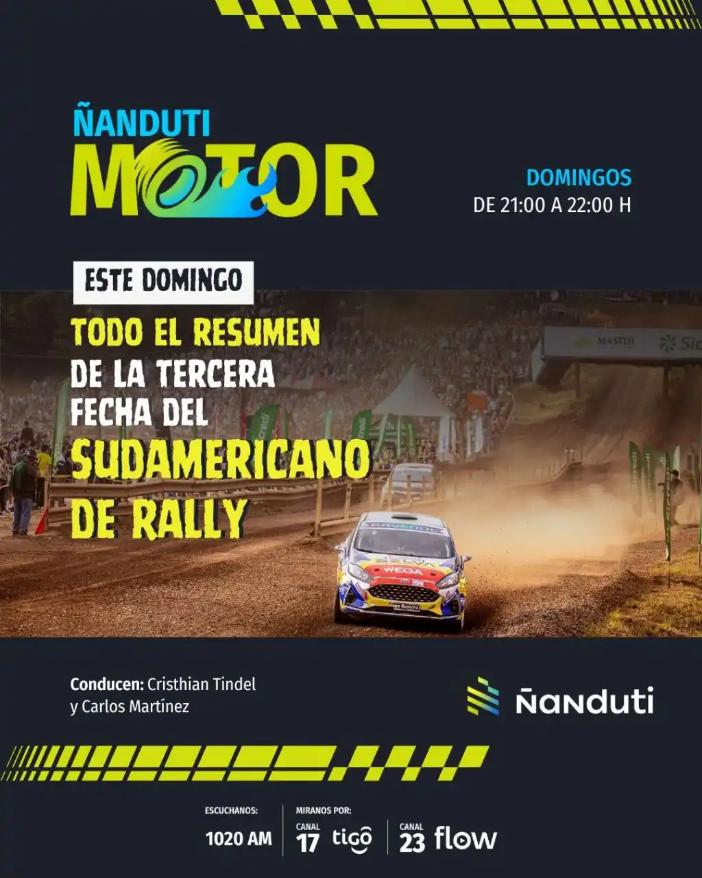 Image from Motores a 1000🏁🇵🇾📲: 🇧🇷📺El domingo te traemos el Resumen del Rally de Erechim desde el l...