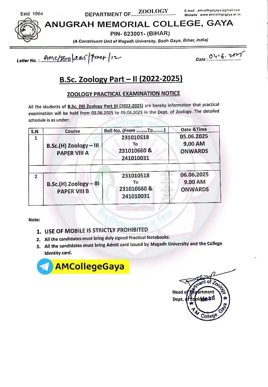 Anugrah Memorial College, Gaya post