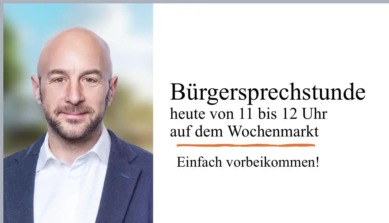 Image from Stadt Tornesch: Bürgersprechstunde auf dem Wochenmarkt...