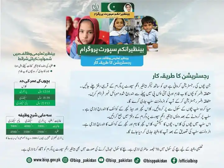 Image from NURSING INFO (MEDDEMY): بینظیر تعلیمی وظائف پروگرام میں شمولیت کے لئے شرائط اور رجسٹریشن کا طر...