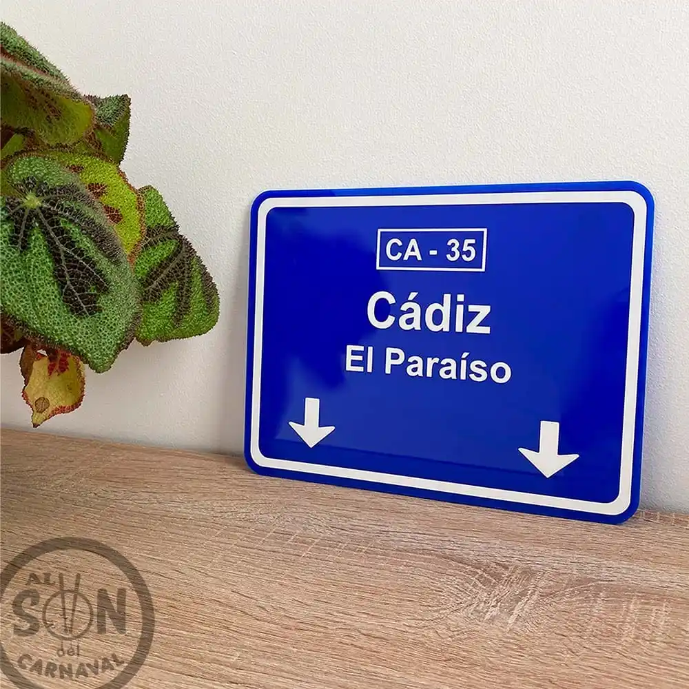 Image from Al Son del Carnaval: 😍 Cádiz El Paraíso 😍 🥰 El cartel de cuando entras por Cádiz, ahora...