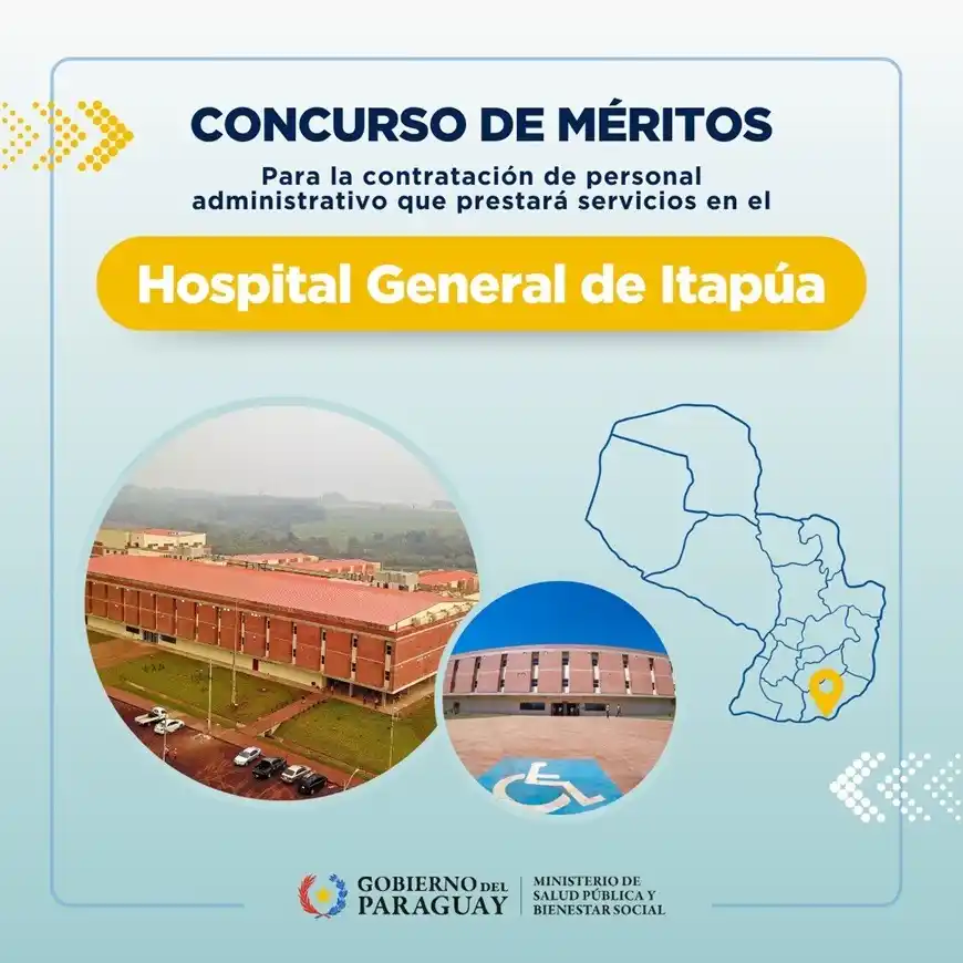 Image from Ministerio de Salud 🇵🇾: 🏥 | *Concurso Hospital General de Itapúa: publican lista de méritos y...