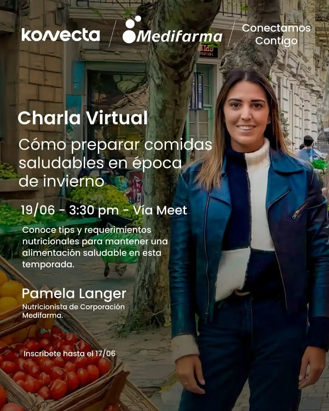 Image from TEAM CONECTADOS! 👥: *Conectamos Contigo | Charla Virtual: Cómo preparar comidas saludables...