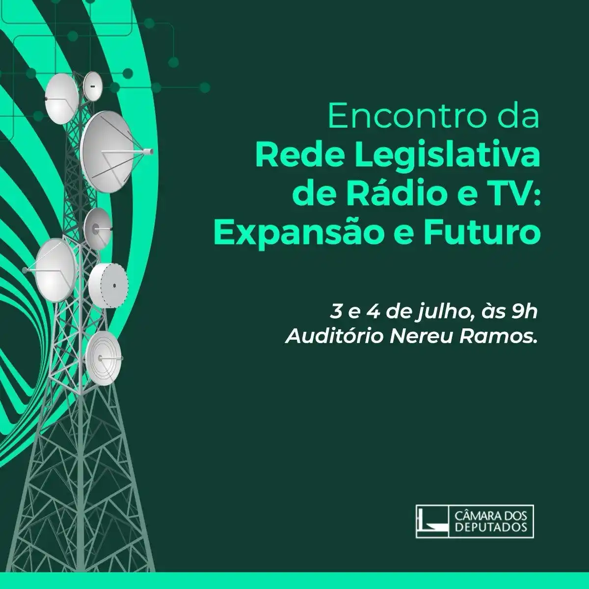 Image from Câmara dos Deputados: 📺 *Encontro da Rede Legislativa de Rádio e TV: Expansão e Futuro* 📜...