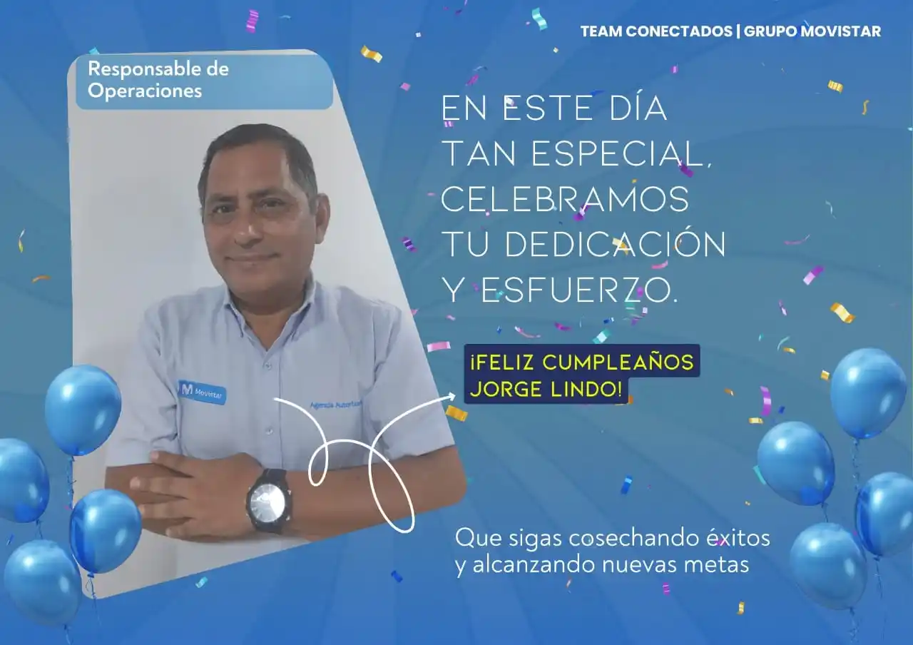 Image from TEAM CONECTADOS! 👥: *¡Feliz Cumpleaños, Jorge Lindo!* 🥳 Gracias por ser parte del Grupo ...